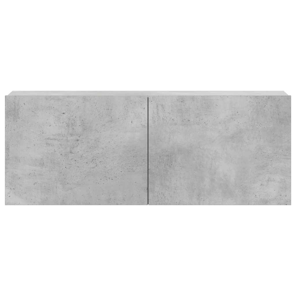 3-tlg. TV-Schrank-Set Betongrau Holzwerkstoff