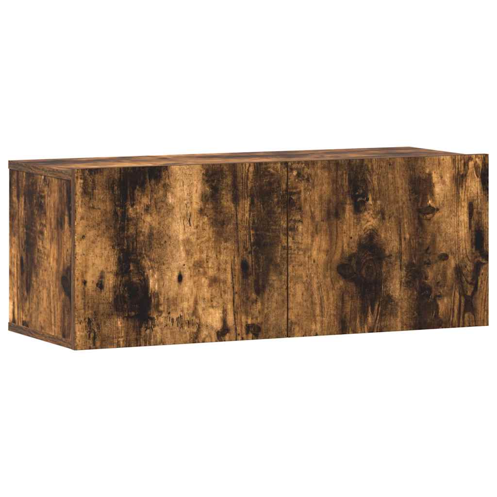 3-tlg. TV-Schrank-Set Räuchereiche Holzwerkstoff