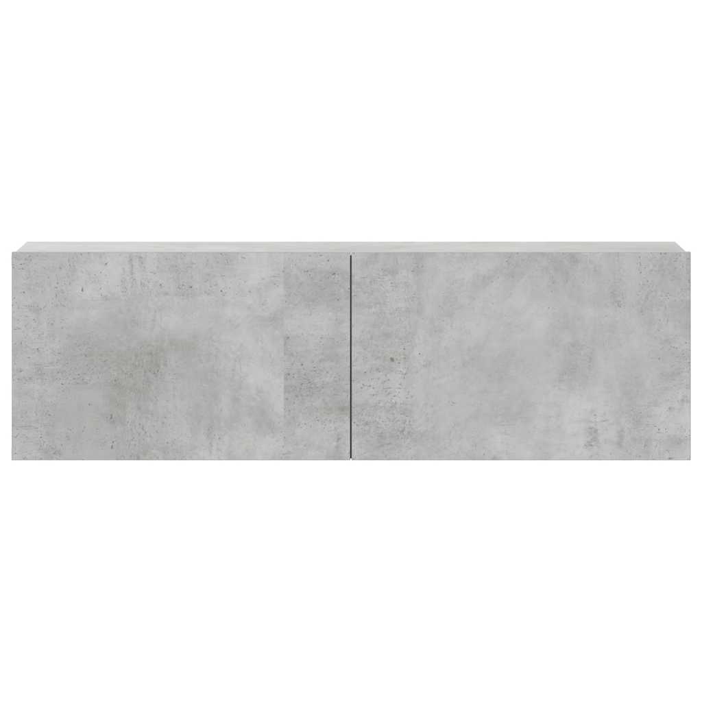 3-tlg. TV-Schrank-Set Betongrau Holzwerkstoff