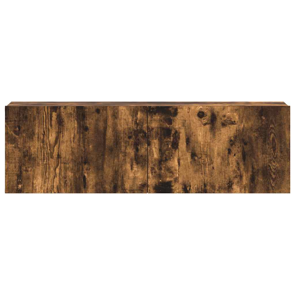 3-tlg. TV-Schrank-Set Räuchereiche Holzwerkstoff