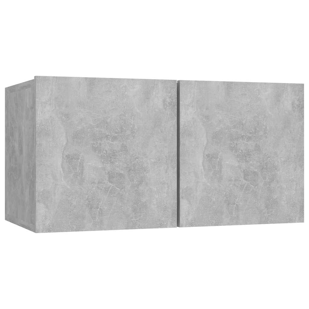 6-tlg. TV-Schrank-Set Betongrau Holzwerkstoff
