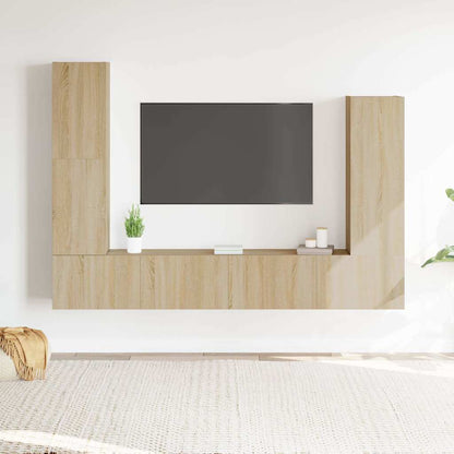 4-tlg. TV-Schrank-Set Sonoma-Eiche Holzwerkstoff