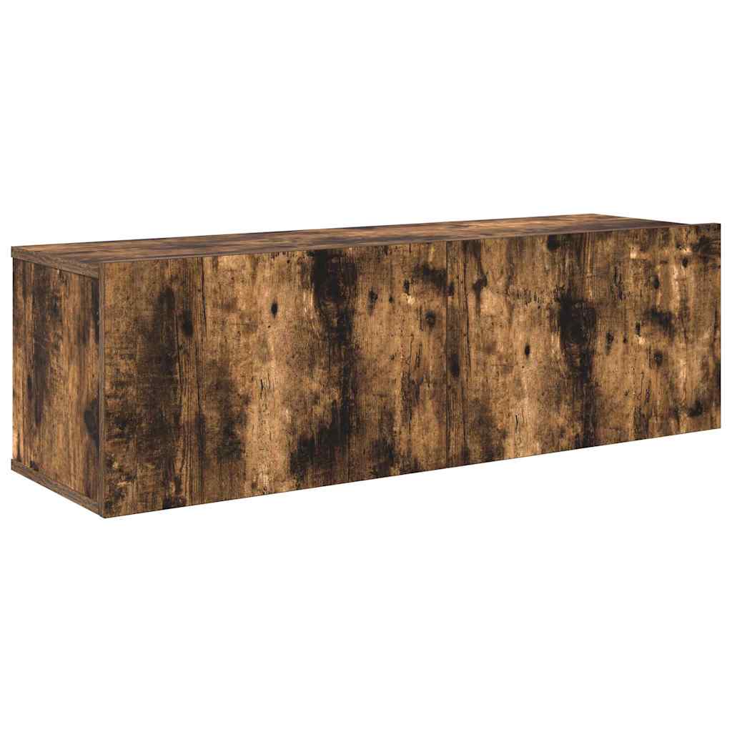 4-tlg. TV-Schrank-Set Räuchereiche Holzwerkstoff