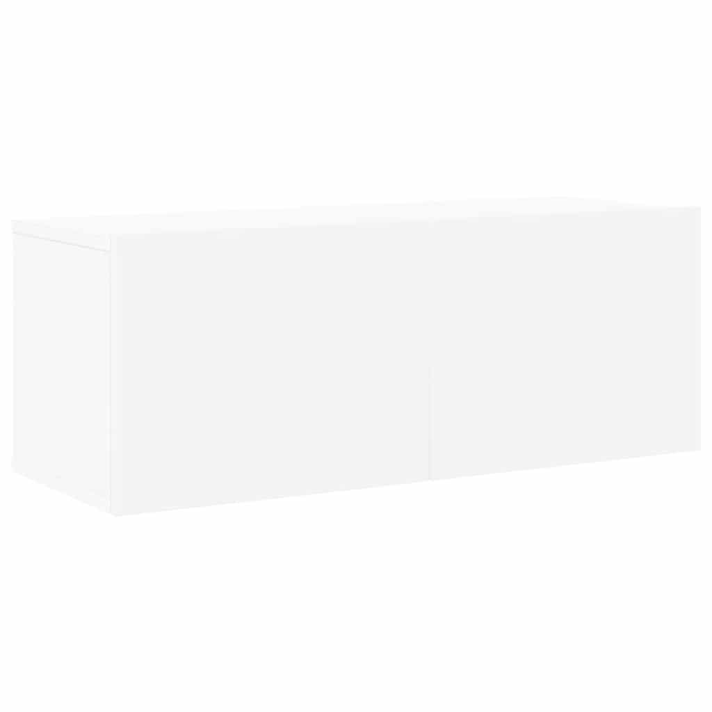4-tlg. TV-Schrank-Set Weiß Holzwerkstoff