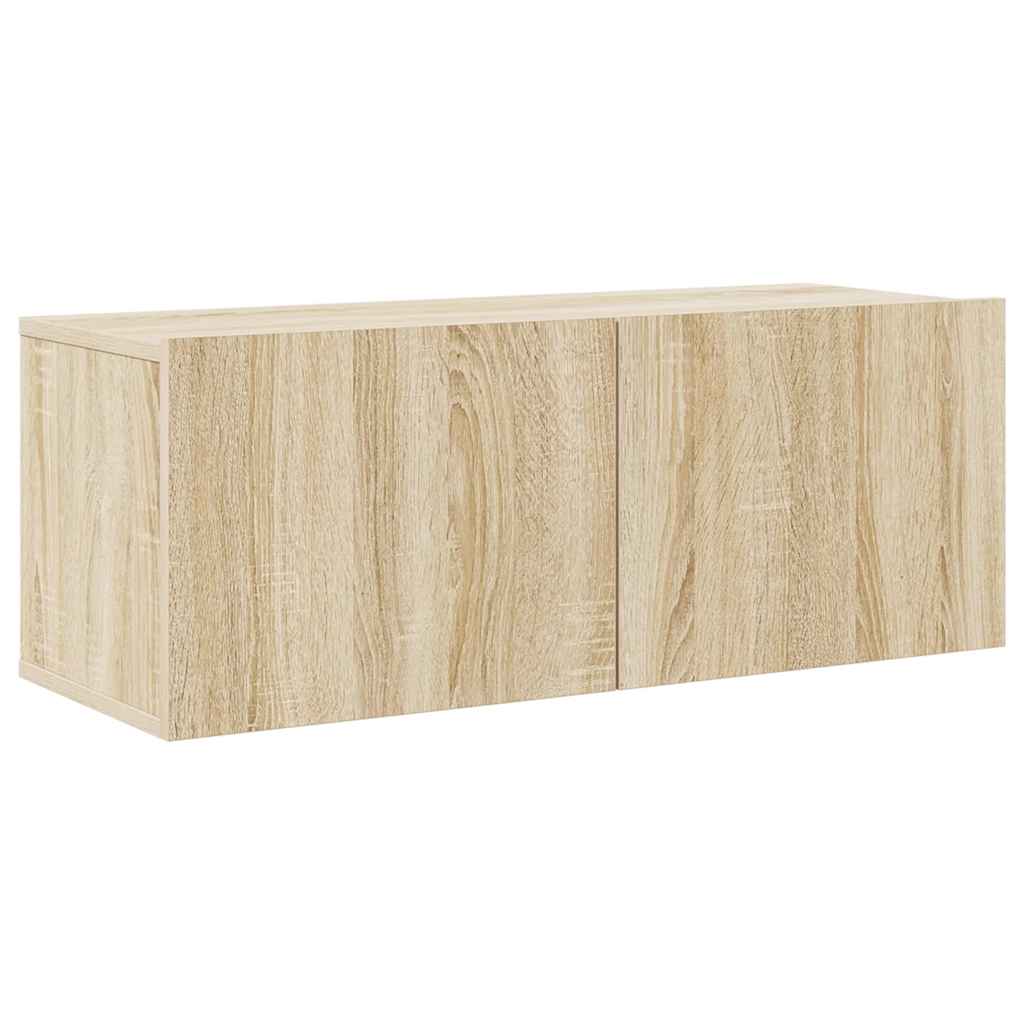 4-tlg. TV-Schrank-Set Sonoma-Eiche Holzwerkstoff