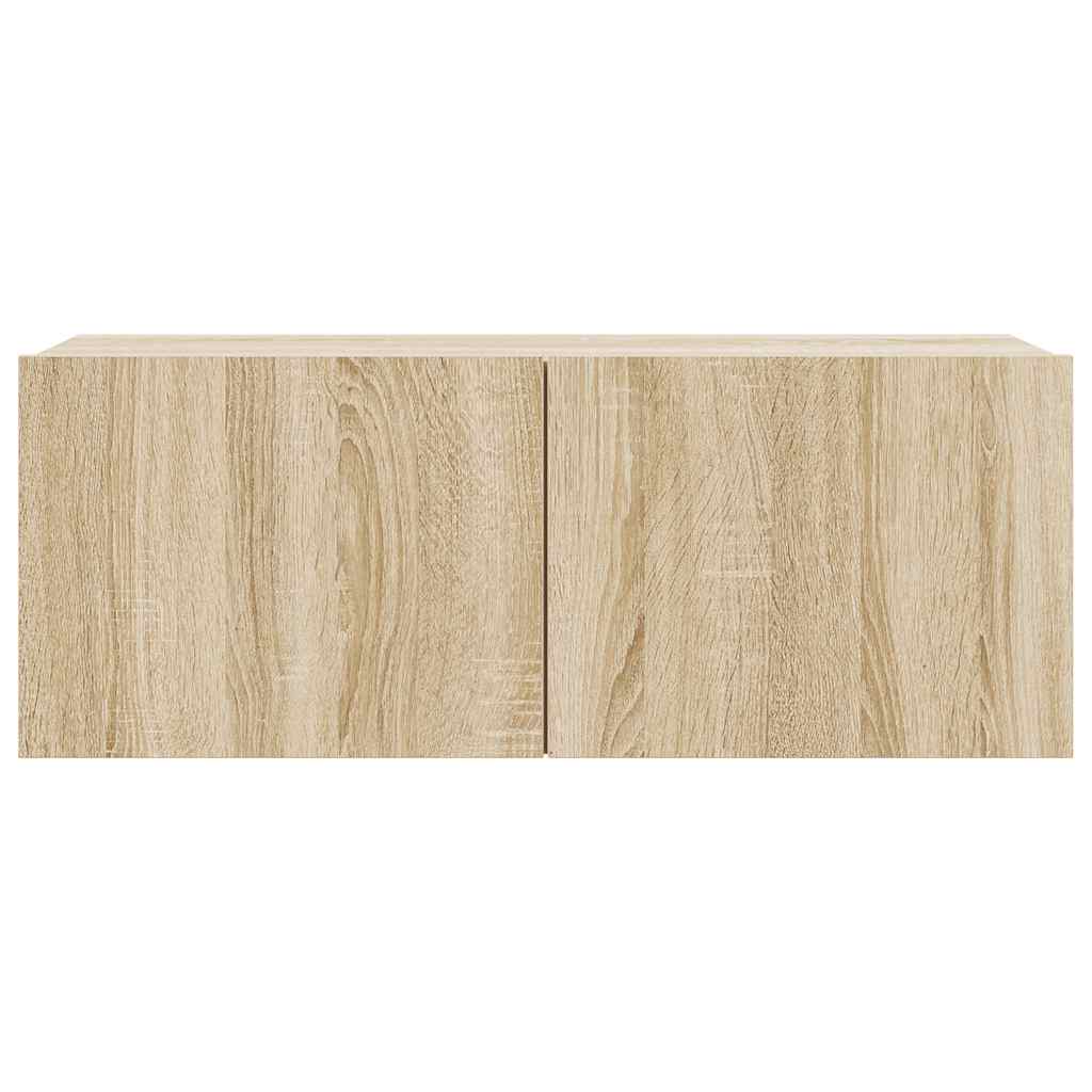 4-tlg. TV-Schrank-Set Sonoma-Eiche Holzwerkstoff