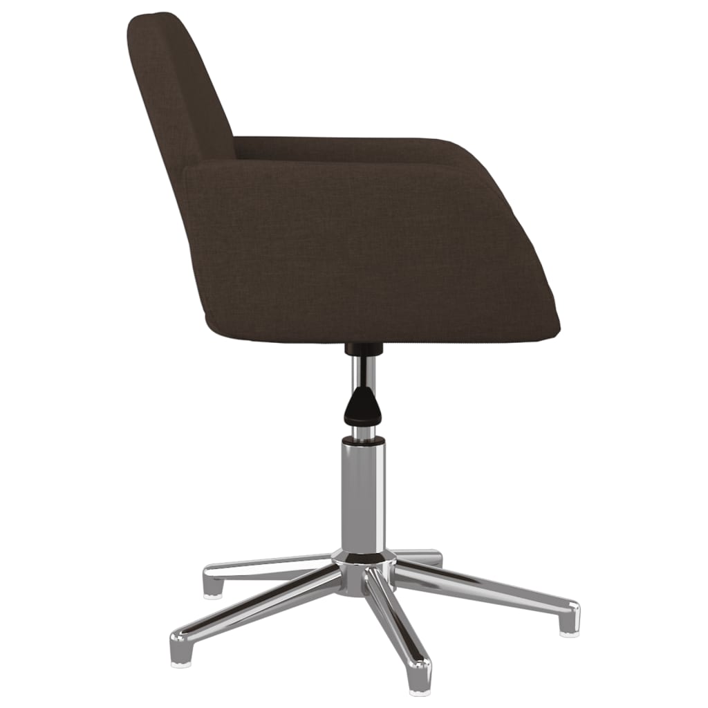 Bürostuhl Drehbar Dunkelbraun Stoff