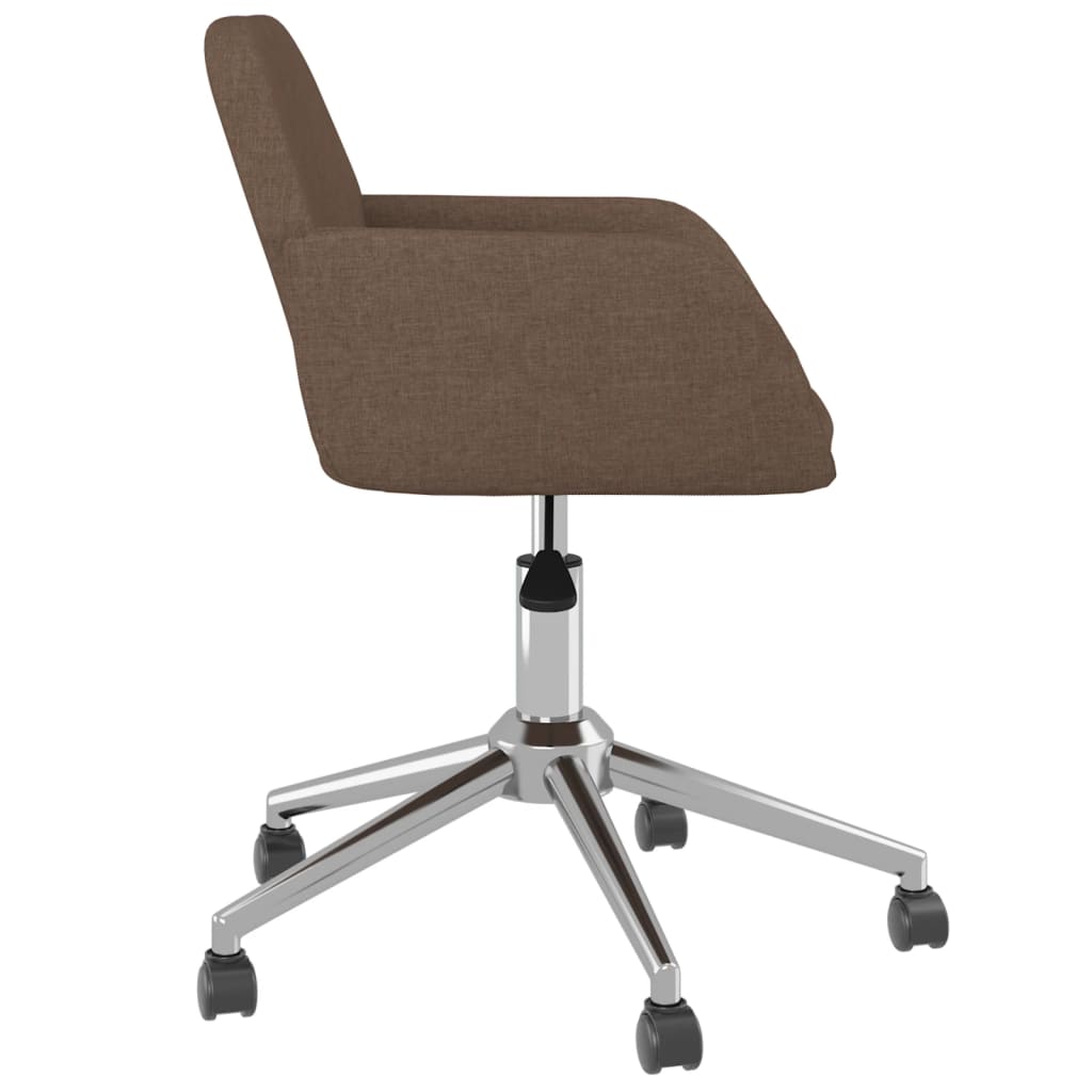 Bürostuhl Drehbar Braun Stoff