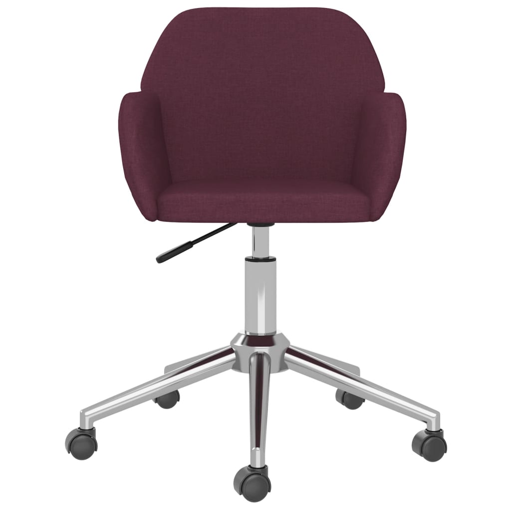 Bürostuhl Drehbar Lila Stoff