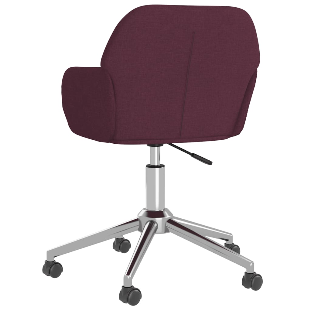 Bürostuhl Drehbar Lila Stoff