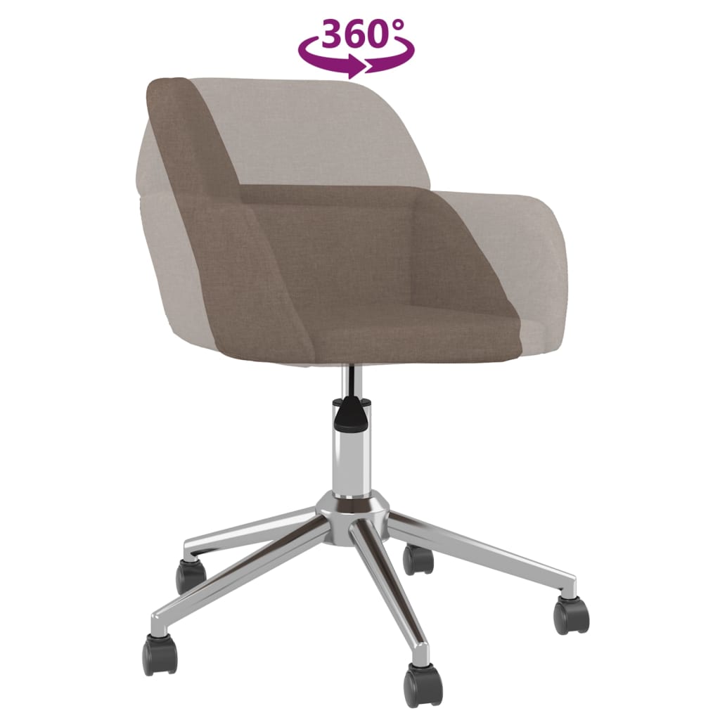 Bürostuhl Drehbar Taupe Stoff