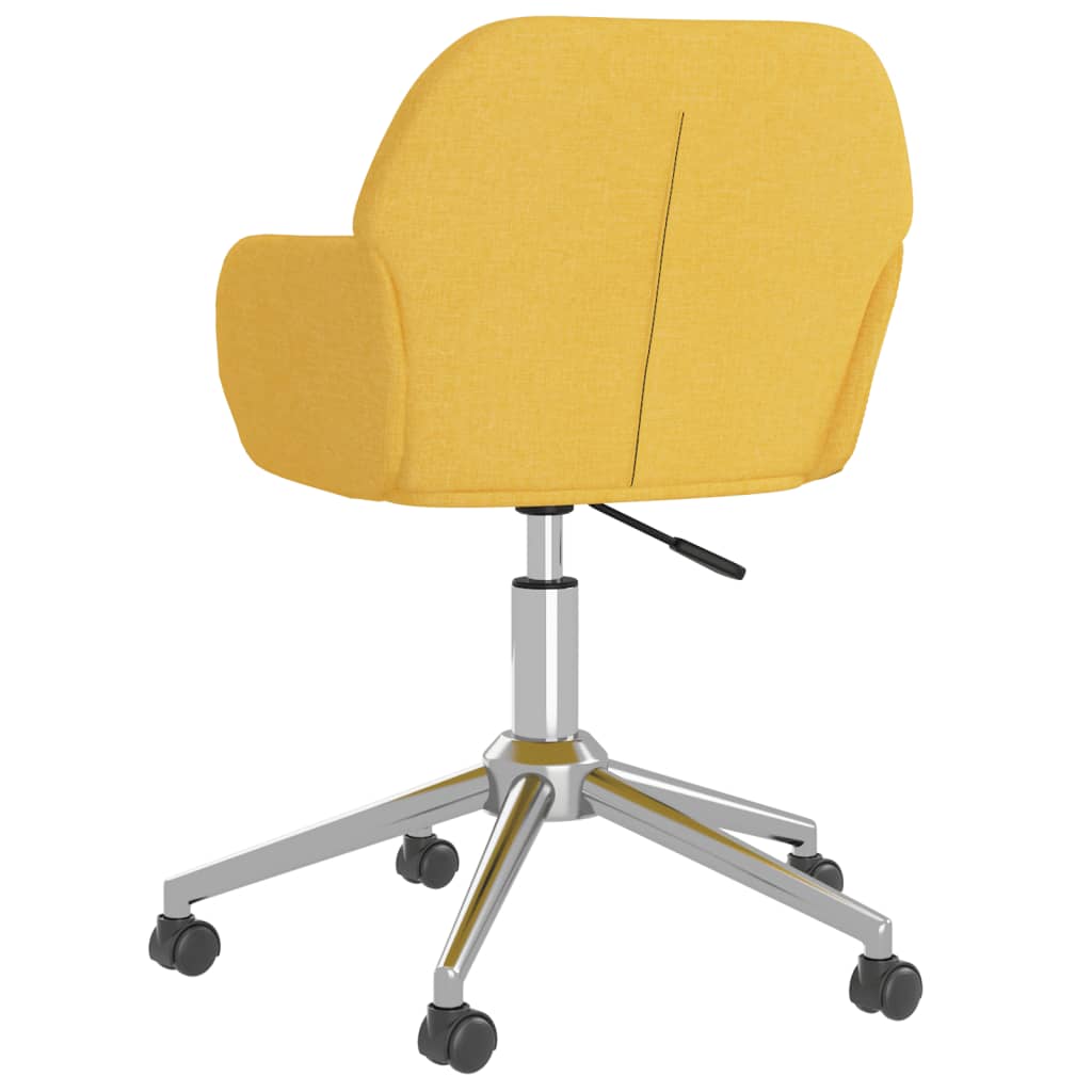 Bürostuhl Drehbar Hellgelb Stoff