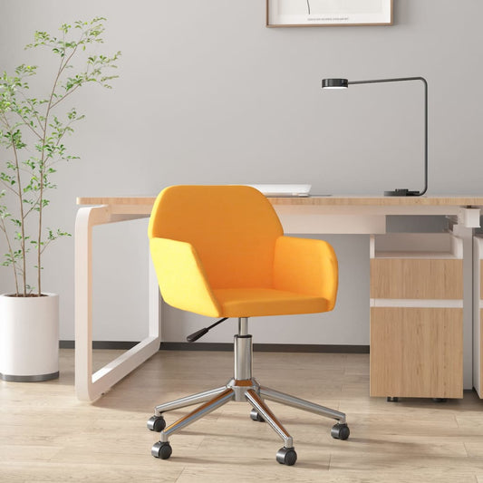 Bürostuhl Drehbar Dunkelgelb Stoff