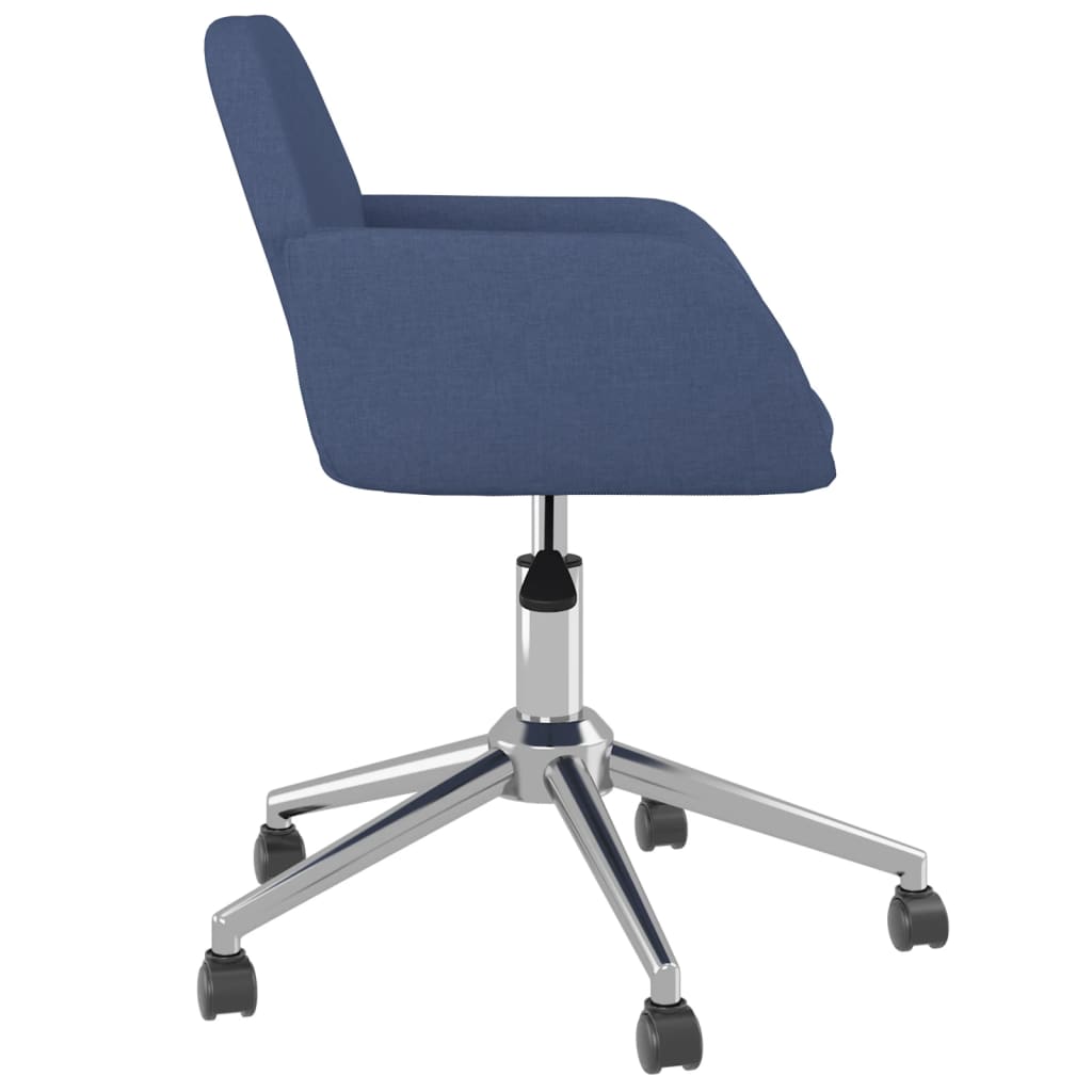 Bürostuhl Drehbar Blau Stoff