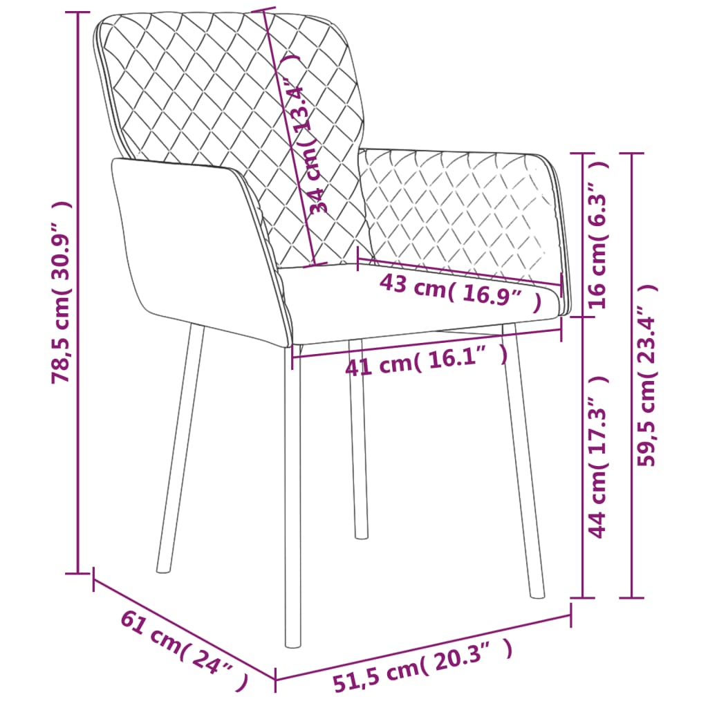 Dining chairs 2 pcs. Dark green velvet