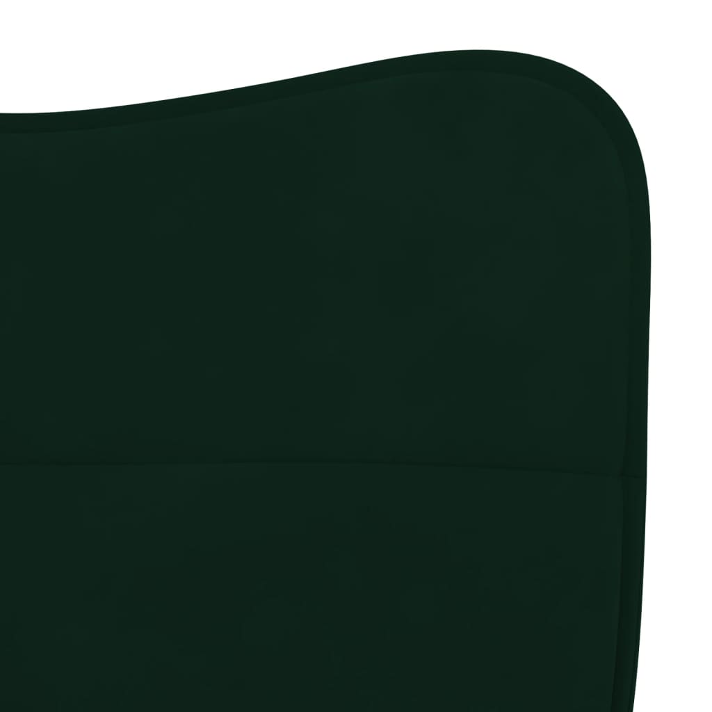 Dining chairs 2 pcs. Dark green velvet