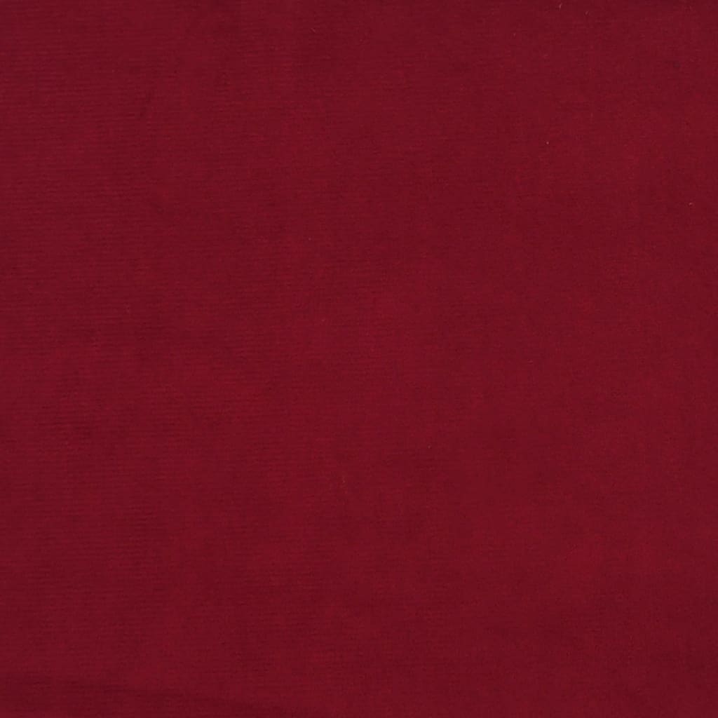 Esszimmerstühle 2 Stk. Weinrot Samt