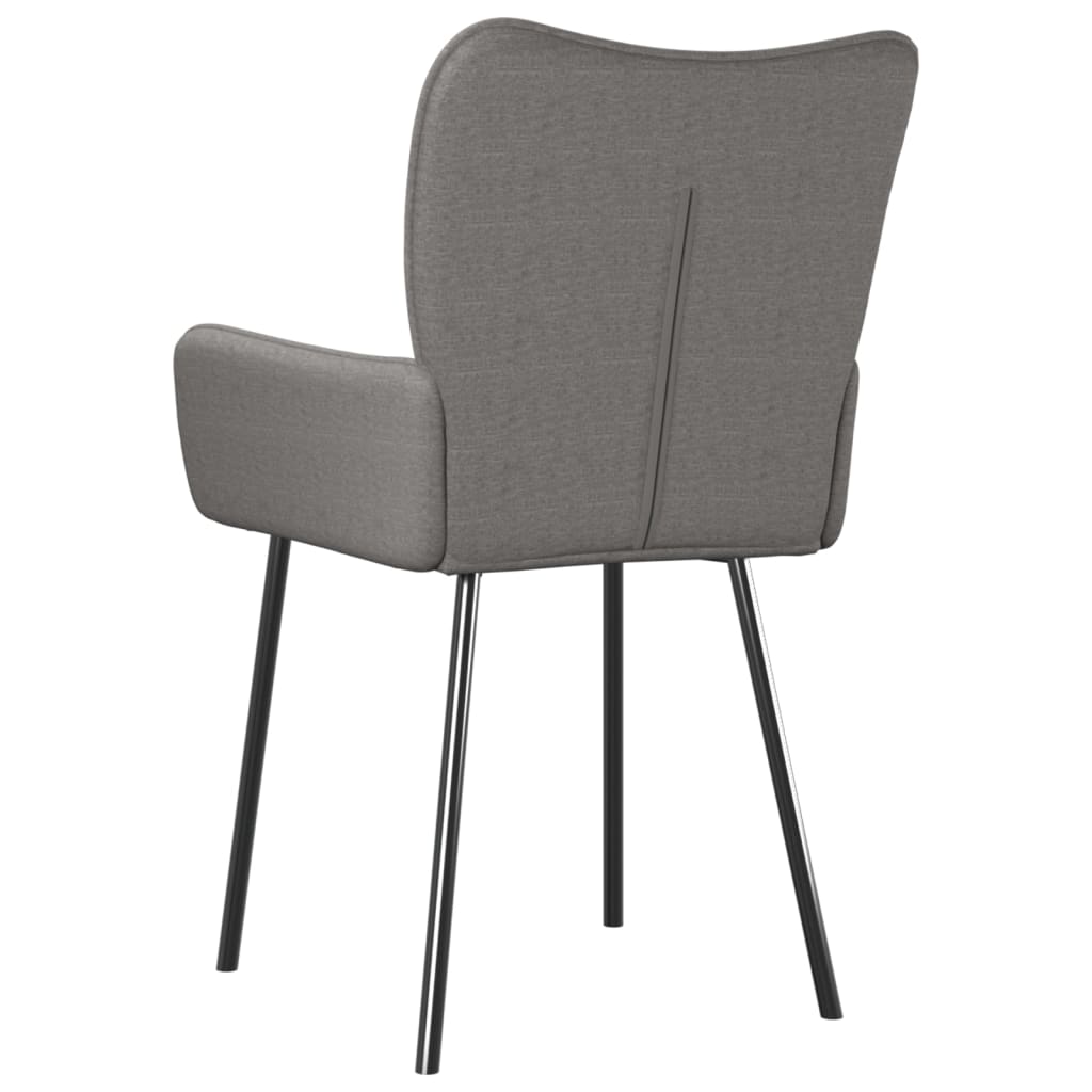Dining chairs 2 pcs. Light grey fabric