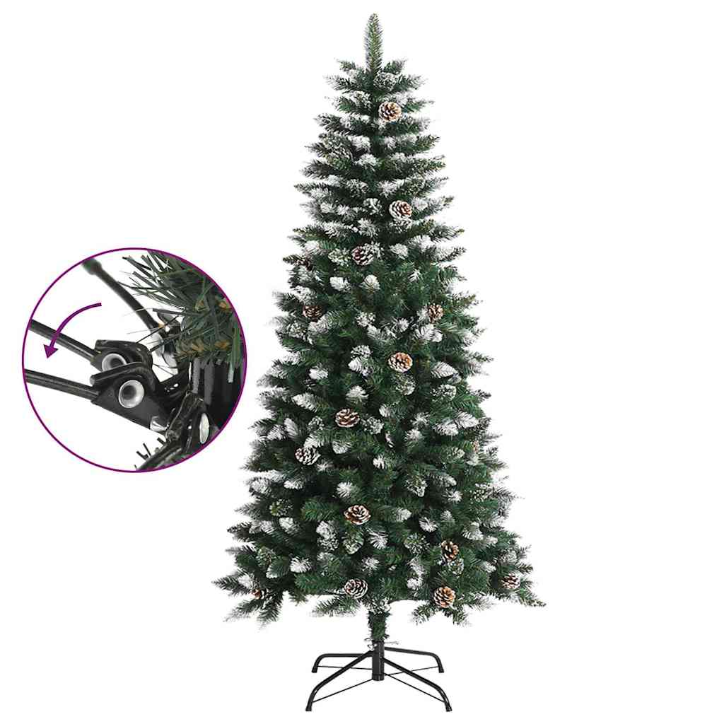 Künstlicher Weihnachtsbaum mit Ständer Grün 120 cm PVC