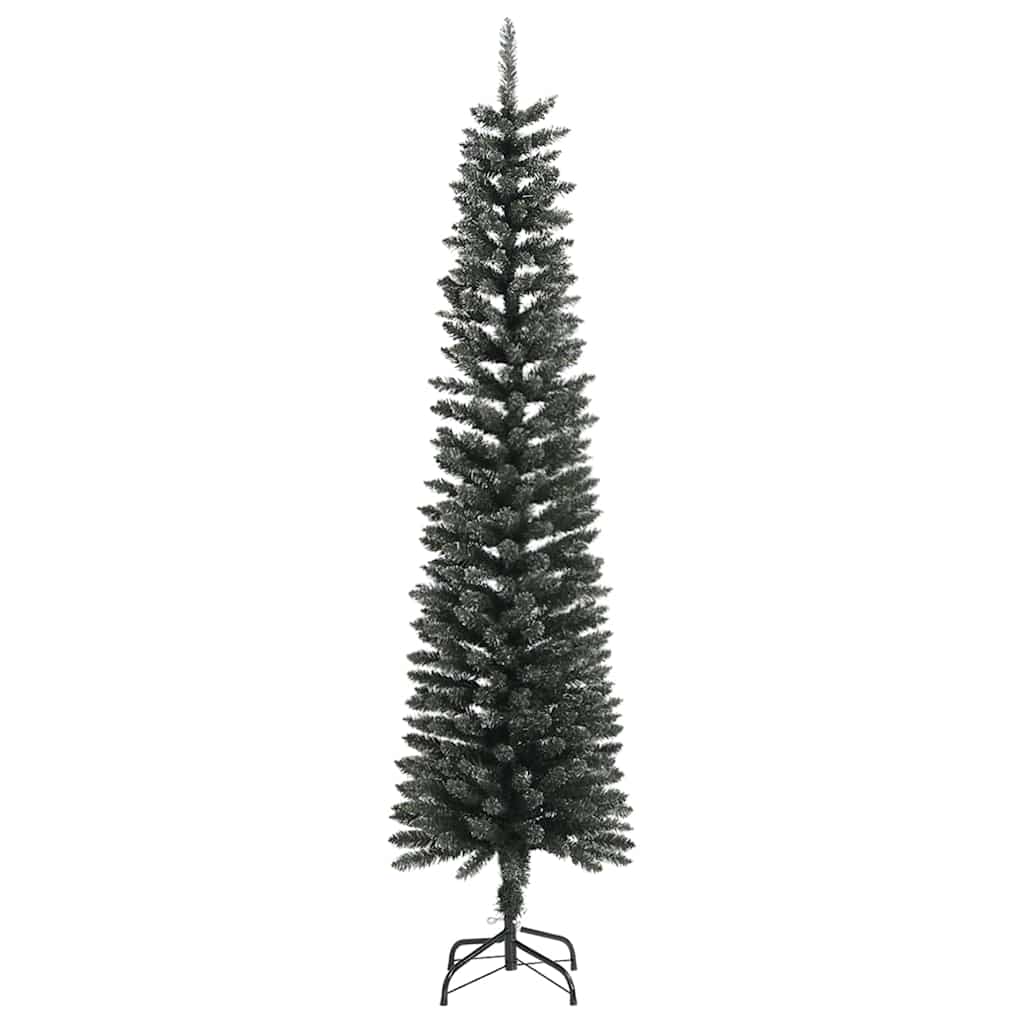 Künstlicher Weihnachtsbaum mit Ständer Schlank Grün 210 cm PVC