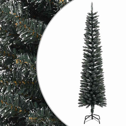Künstlicher Weihnachtsbaum mit Ständer Schlank Grün 240 cm PVC
