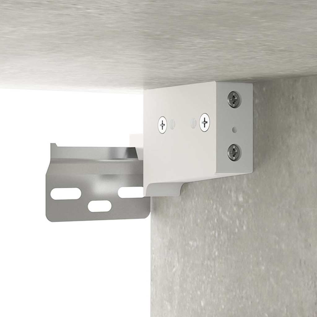 Wandschränke 2 Stk. Betongrau 60x36,5x35 cm Holzwerkstoff