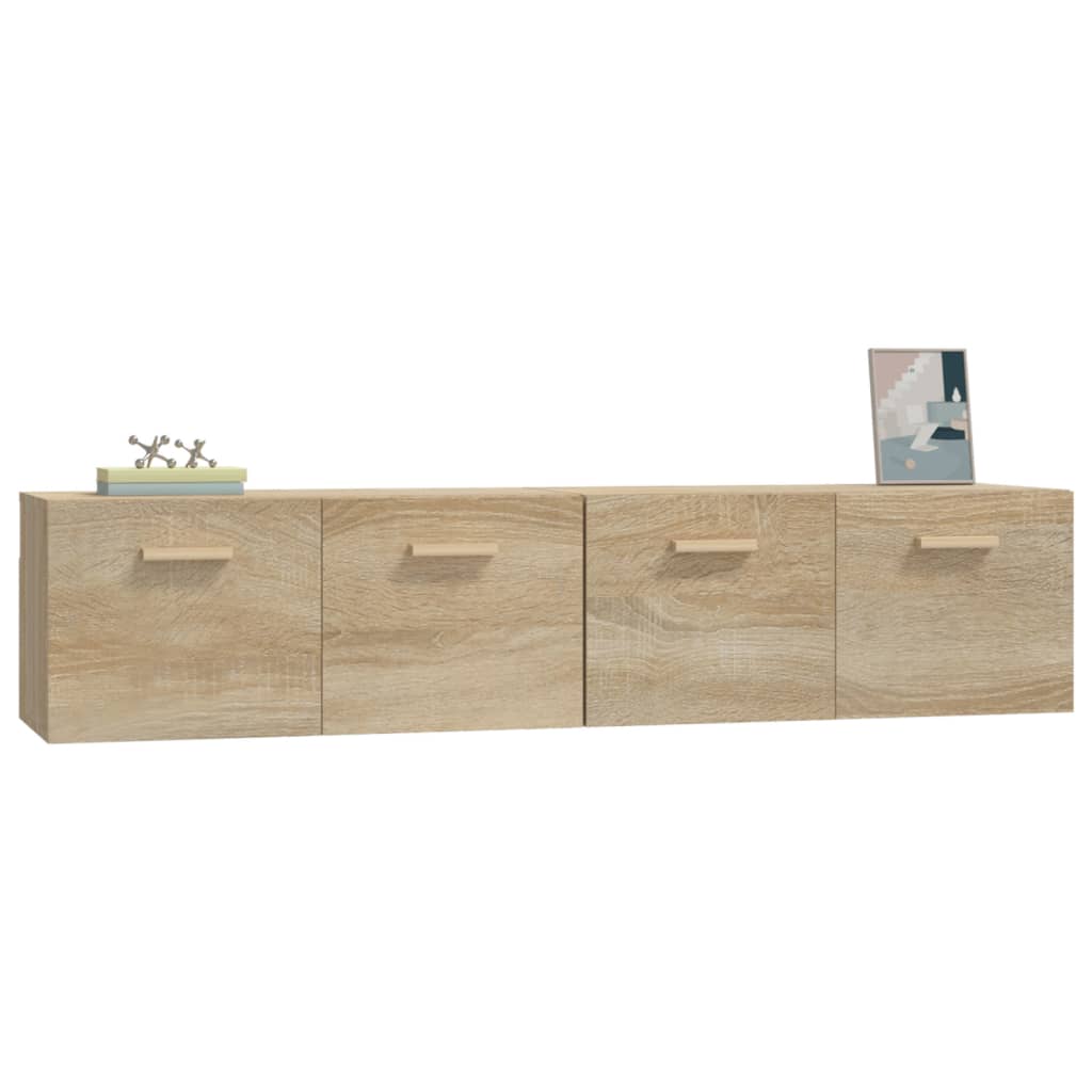 Wandschränke 2 Stk. Sonoma-Eiche 80x35x36,5 cm Holzwerkstoff