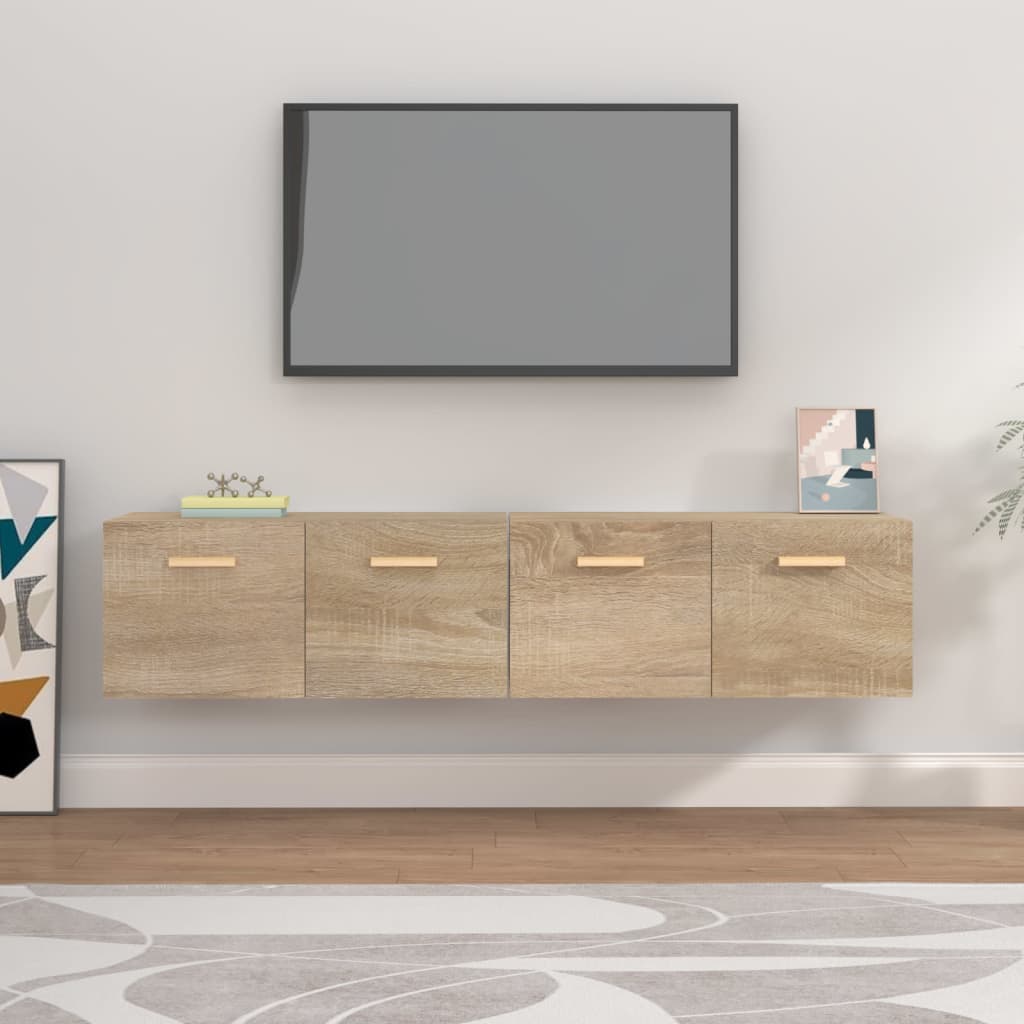 Wandschränke 2 Stk. Sonoma-Eiche 80x35x36,5 cm Holzwerkstoff