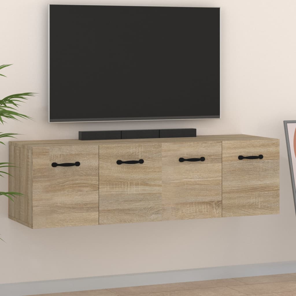 Wandschränke 2 Stk. Sonoma-Eiche 80x35x36,5 cm Holzwerkstoff