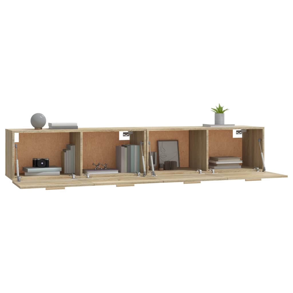 Wandschränke 2 Stk. Sonoma-Eiche 100x36,5x35 cm Holzwerkstoff