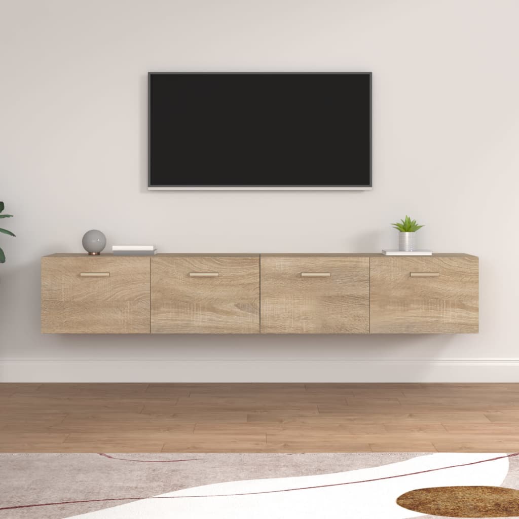 Wandschränke 2 Stk. Sonoma-Eiche 100x36,5x35 cm Holzwerkstoff
