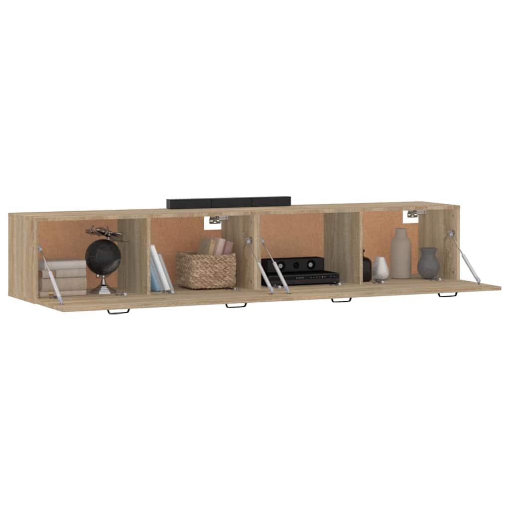 Wandschränke 2 Stk. Sonoma-Eiche 100x36,5x35 cm Holzwerkstoff
