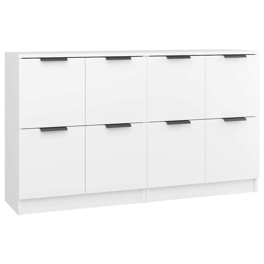 Sideboards 2 Stk. Weiß 60x30x70 cm Holzwerkstoff