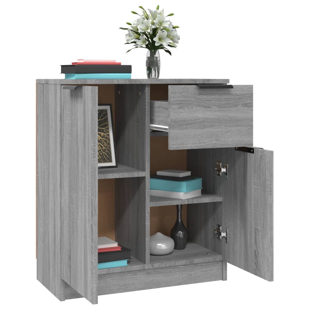 Sideboards 2 Stk. Grau Sonoma 60x30x70 cm Holzwerkstoff