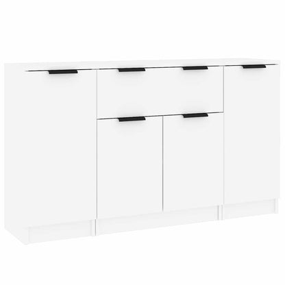Sideboards 3 Stk. Weiß Holzwerkstoff