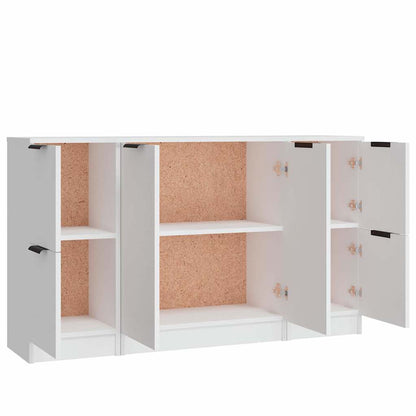 Sideboards 3 Stk. Weiß Holzwerkstoff