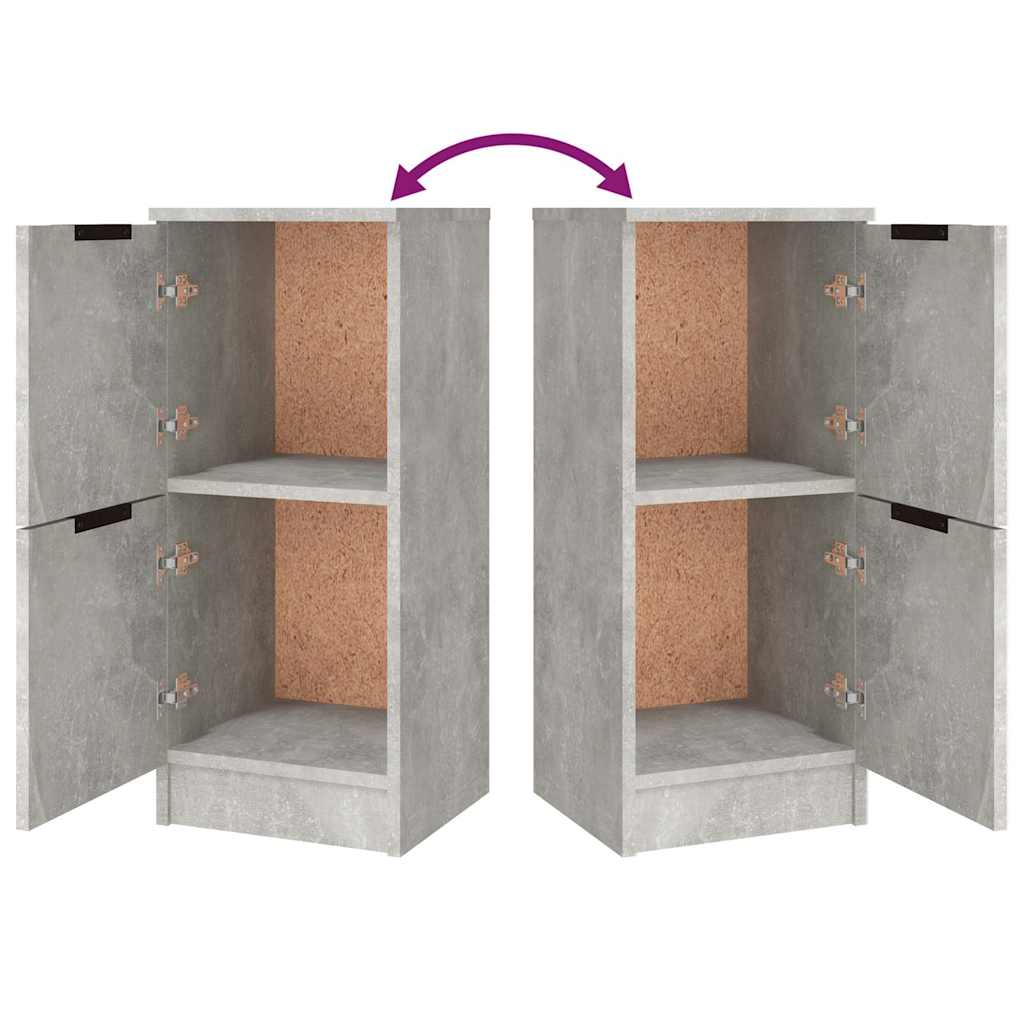 Sideboards 3 Stk. Betongrau Holzwerkstoff