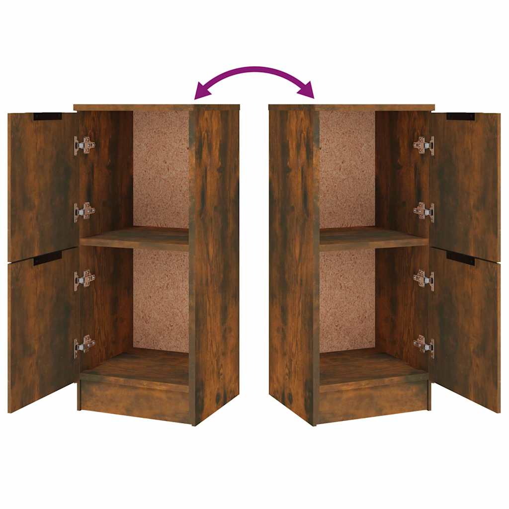 Sideboards 3 Stk. Räuchereiche Holzwerkstoff
