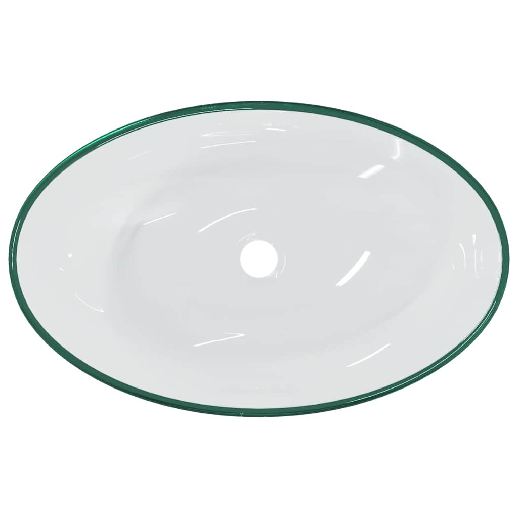 Waschbecken Hartglas 54,5x35x15,5 cm Transparent