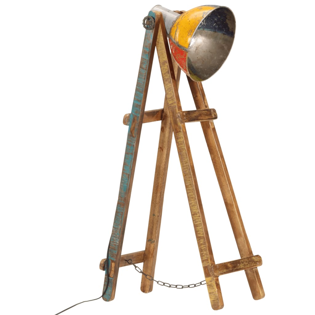 Stehlampe Mehrfarbig E27 Massivholz Mango