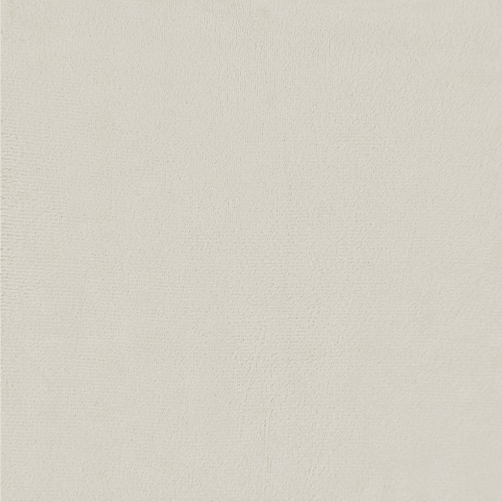 Ohrensessel mit Hocker Creme Samt
