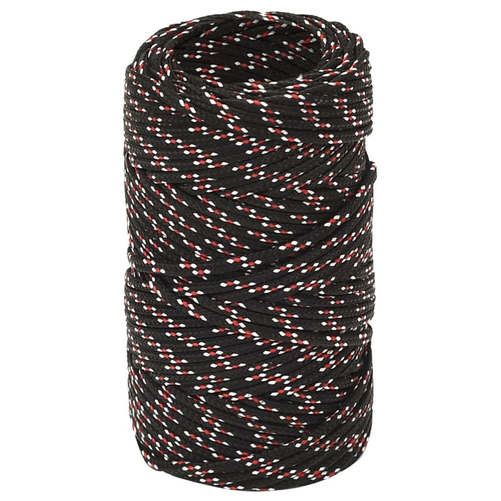 Bootsseil Schwarz 2 mm 100 m Polypropylen