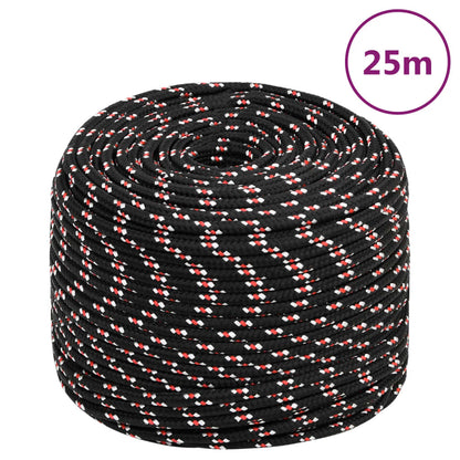 Bootsseil Schwarz 6 mm 25 m Polypropylen