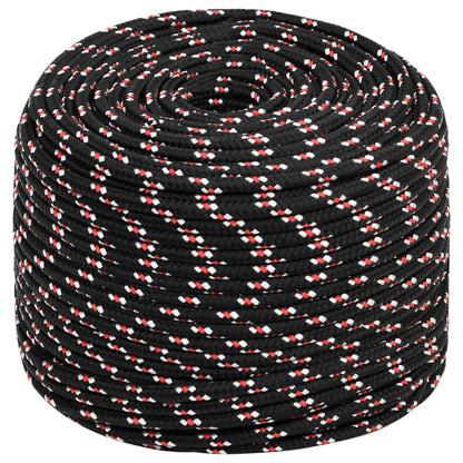 Bootsseil Schwarz 6 mm 25 m Polypropylen