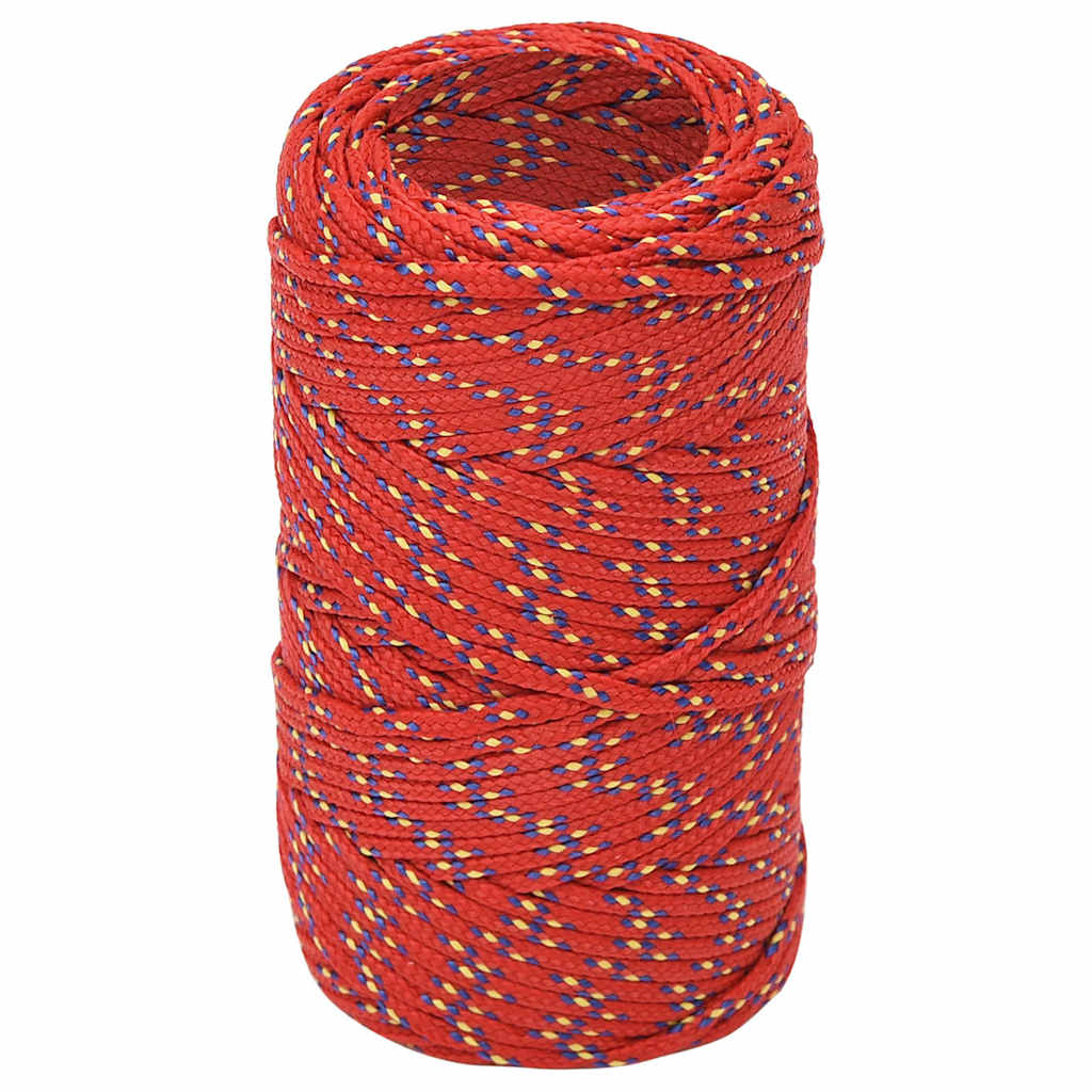 Bootsseil Rot 2 mm 50 m Polypropylen