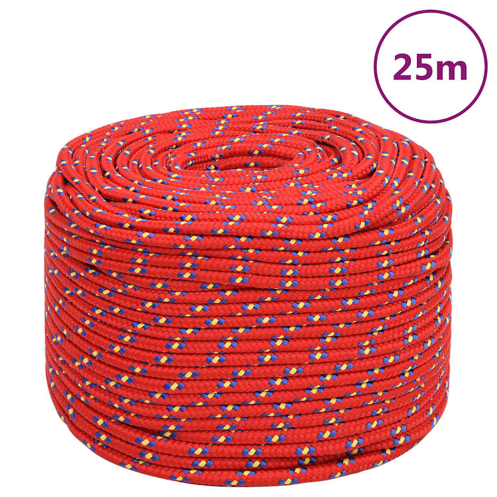 Bootsseil Rot 6 mm 25 m Polypropylen