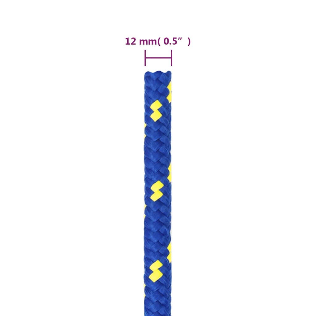 Bootsseil Blau 12 mm 100 m Polypropylen