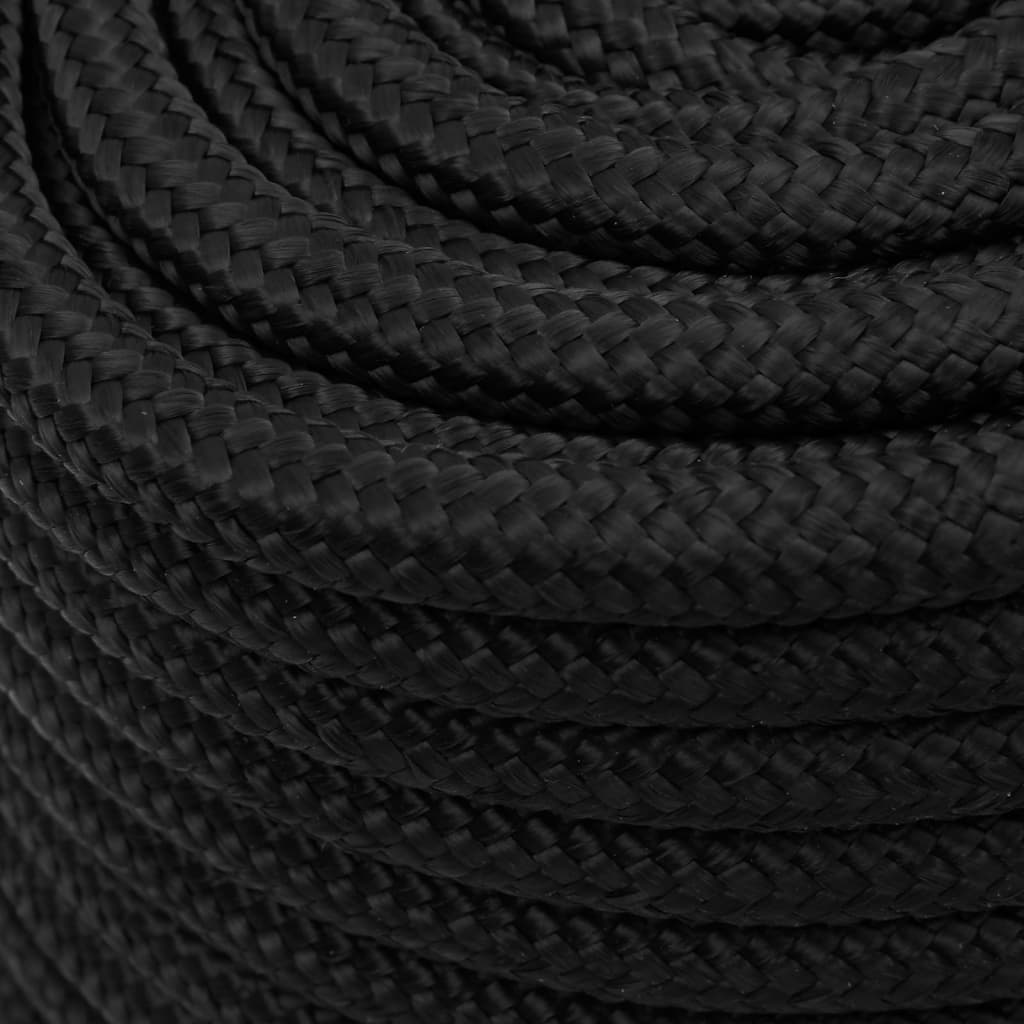 Bootsseil Schwarz 16 mm 250 m Polypropylen