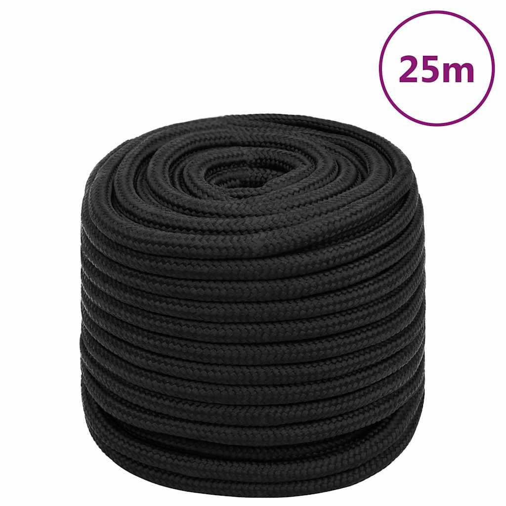 Bootsseil Schwarz 18 mm 25 m Polypropylen