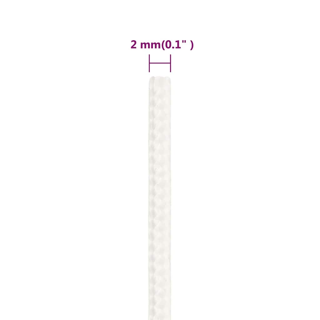 Bootsseil Weiß 2 mm 25 m Polypropylen